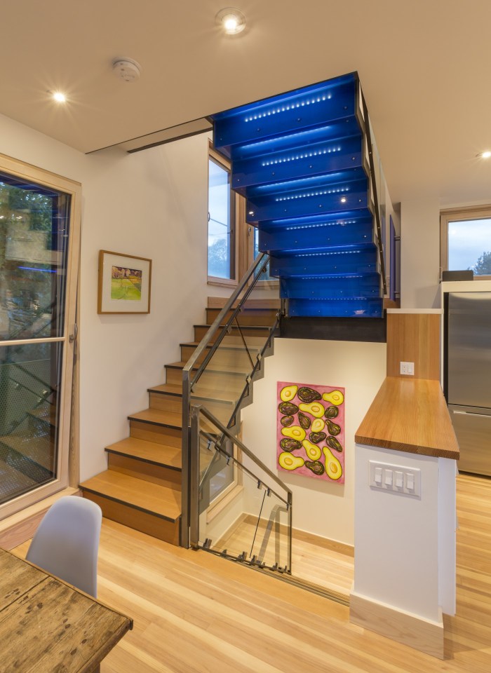 The Butcherknife Residence, an artist's modern energy-efficient home with 2 bedrooms + art studio in 1200 sqft. | www.facebook.com/SmallHouseBliss