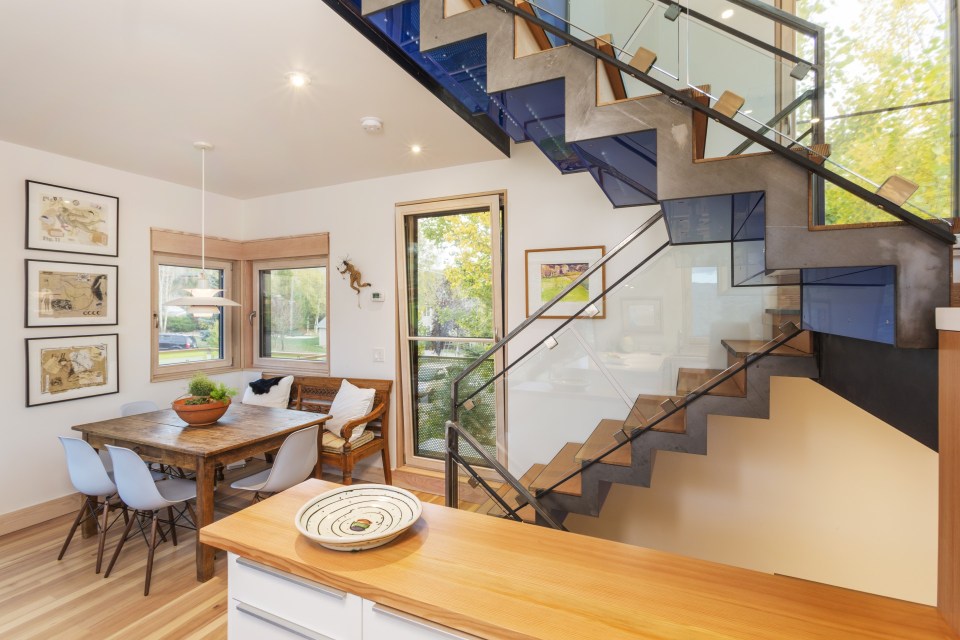 The Butcherknife Residence, an artist's modern energy-efficient home with 2 bedrooms + art studio in 1200 sqft. | www.facebook.com/SmallHouseBliss