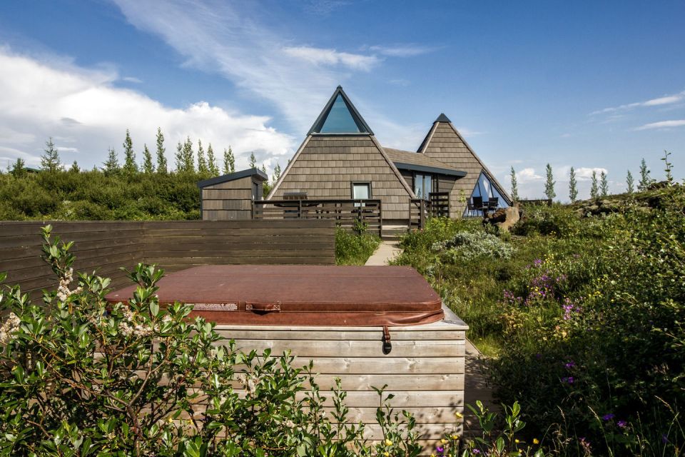 Iceland's volcanoes were the inspiration for this stunning pyramid-shaped vacation cottage. It has three small bedrooms plus a loft. | www.facebook.com/SmallHouseBliss