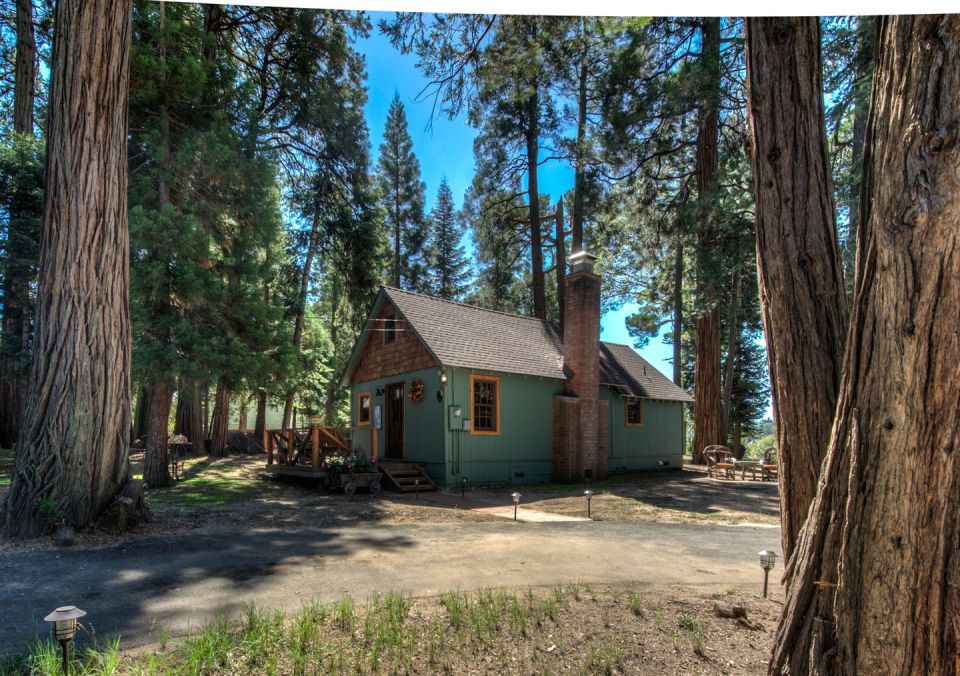 Built in the 1920s, Wildflower Cabin is loaded with vintage charm. It has one bedroom and a loft in 600 sq ft. | www.facebook.com/SmallHouseBliss