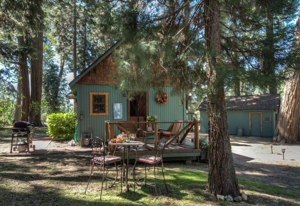 Built in the 1920s, Wildflower Cabin is loaded with vintage charm. It has one bedroom and a loft in 600 sq ft. | www.facebook.com/SmallHouseBliss