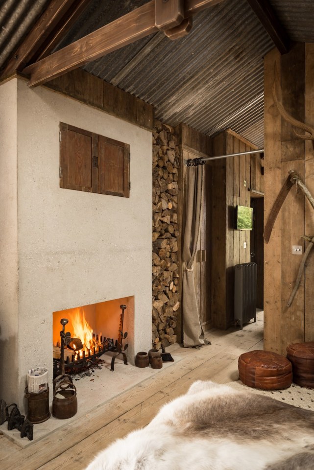 Rustic and romantic, Firefly cabin has the timeworn patina and rough charm of an old carpenter's workshop. | www.facebook.com/SmallHouseBliss