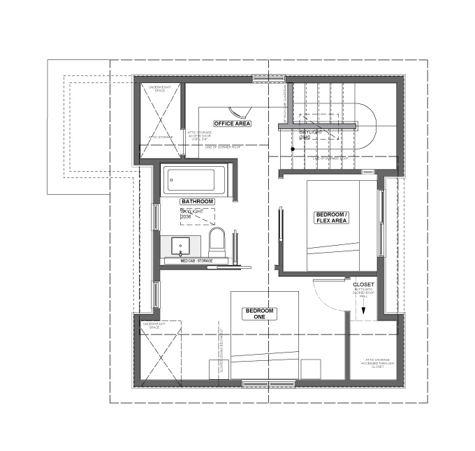 Traditional in style, this new laneway house fits in with its neighbors. It has 2 bedrooms in 670 sq ft. | www.facebook.com/SmallHouseBliss