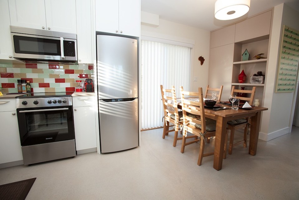 Traditional in style, this new laneway house fits in with its neighbors. It has 2 bedrooms in 670 sq ft. | www.facebook.com/SmallHouseBliss