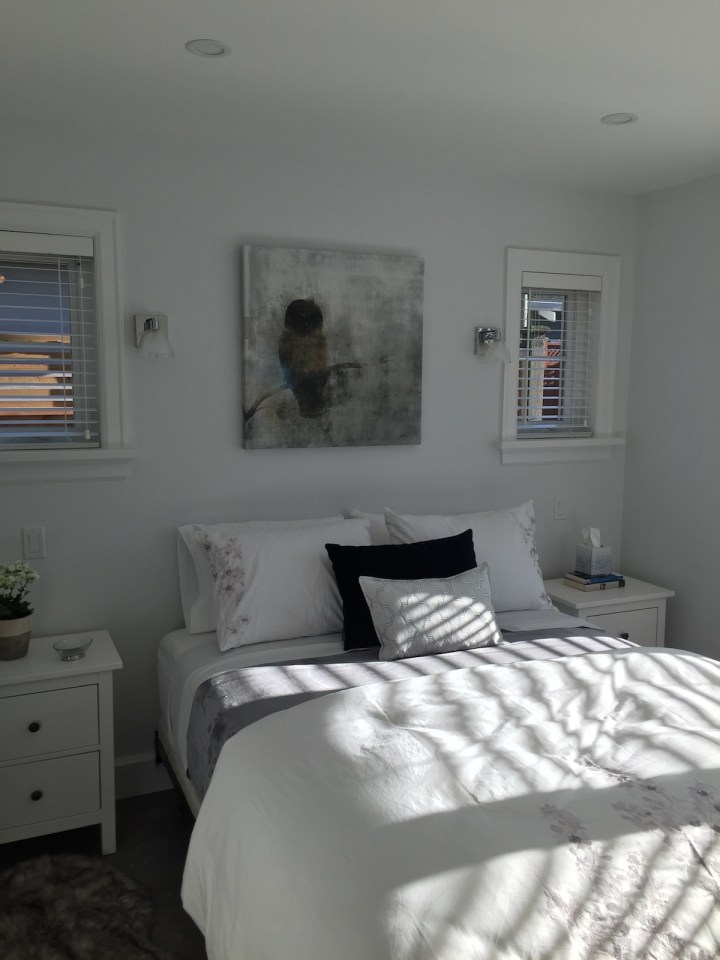 Buttercup Guest House, a 780 sq ft backyard cottage with a bedroom and bathroom on both floors. | www.facebook.com/SmallHouseBliss