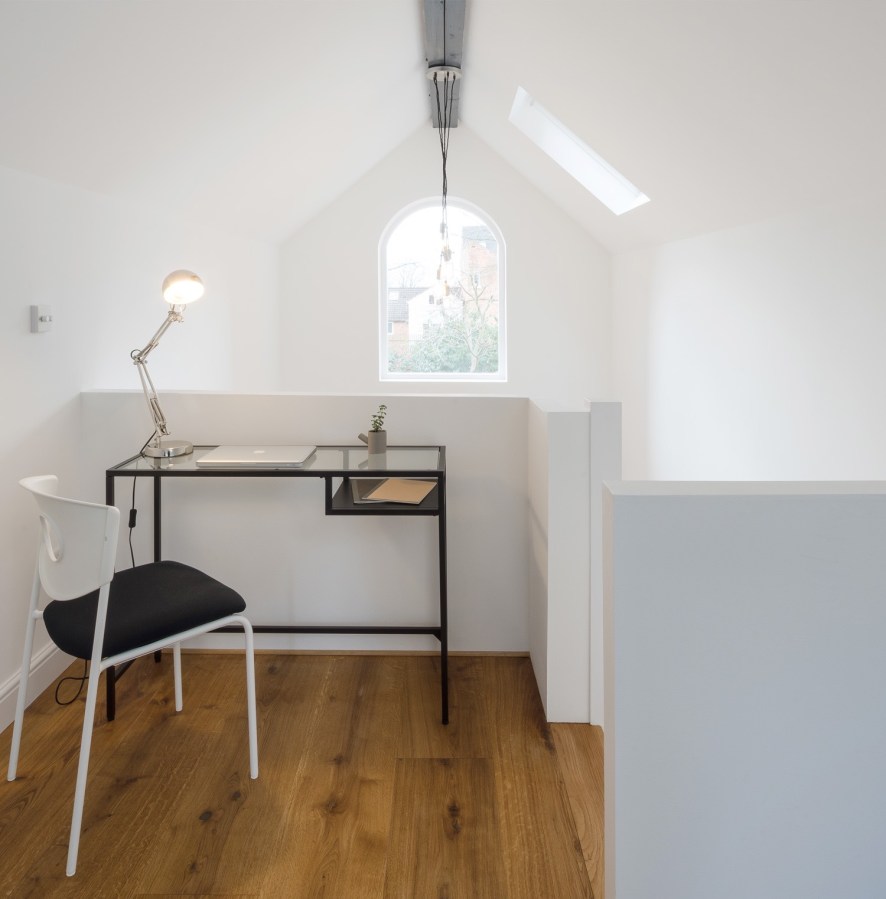 This Victorian-era brick coach house was converted into an inspiring home and studio for a writer. | www.facebook.com/SmallHouseBliss