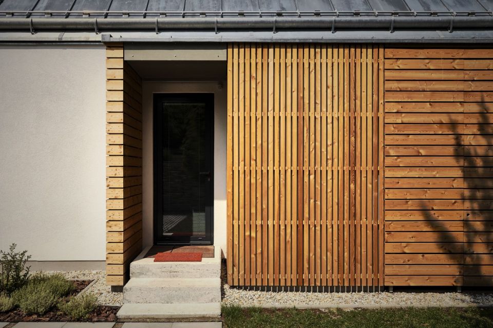 The Wooden Brick House adds contemporary detailing to the local village house architecture. It has 745 sq ft inside with one bedroom. | www.facebook.com/SmallHouseBliss