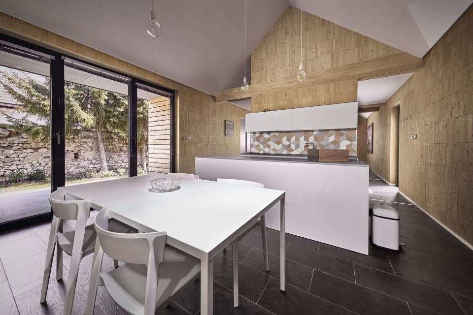 The Wooden Brick House adds contemporary detailing to the local village house architecture. It has 745 sq ft inside with one bedroom. | www.facebook.com/SmallHouseBliss