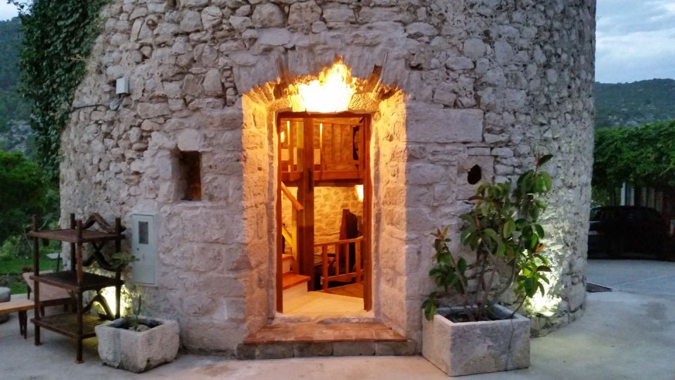 The ruins of a stone windmill, built in 1761, were restored and turned into this small tower residence. | www.facebook.com/SmallHouseBliss