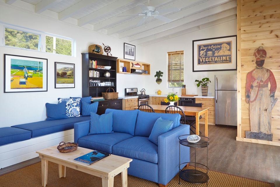 Many cost-saving strategies were used in the design and construction of this small beach cottage in California. | www.facebook.com/SmallHouseBliss