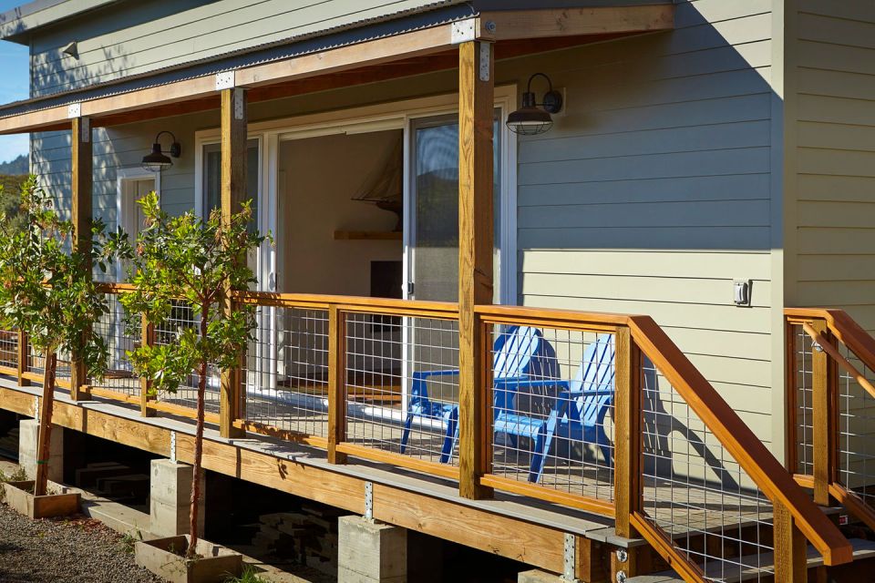 Many cost-saving strategies were used in the design and construction of this small beach cottage in California. | www.facebook.com/SmallHouseBliss