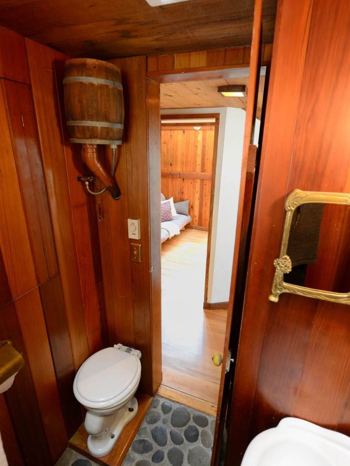 The Hobbit Houseboat, an eclectic two-bedroom float home on Seattle's Lake Union. | www.facebook.com/SmallHouseBliss