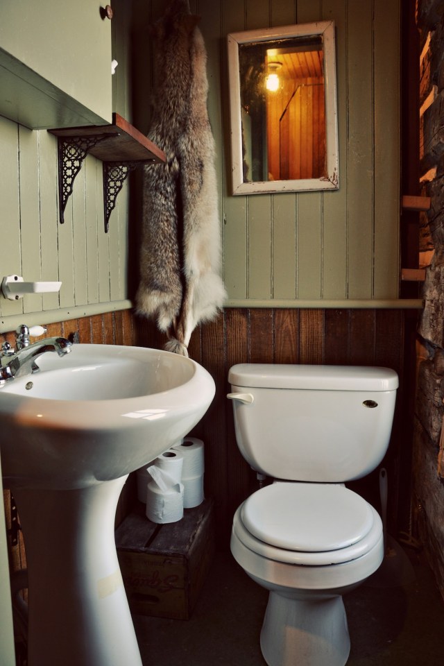 Trout River Log Cabin is over 150 years old. Originally a school, it has twice been disassembled, moved and put back together. | www.facebook.com/SmallHouseBliss