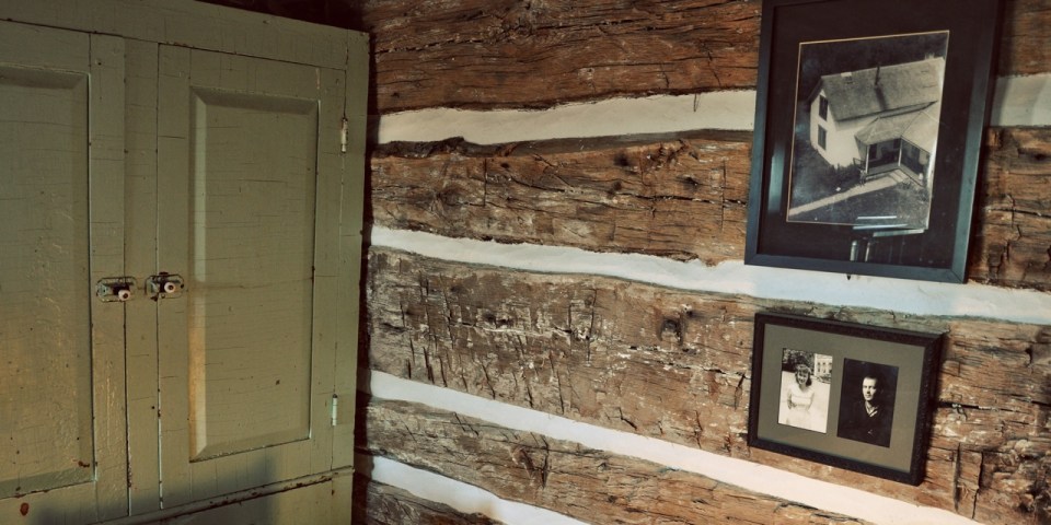 Trout River Log Cabin is over 150 years old. Originally a school, it has twice been disassembled, moved and put back together. | www.facebook.com/SmallHouseBliss