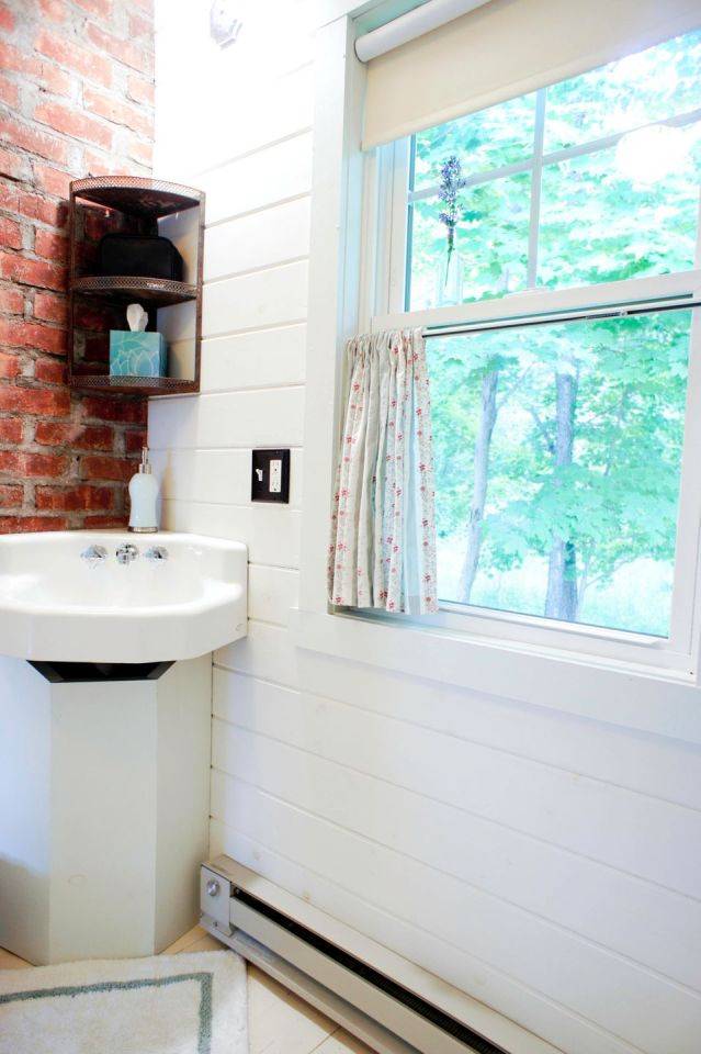 A 100-year-old barn converted into a small house with one bedroom in 650 sq ft. | www.facebook.com/SmallHouseBliss