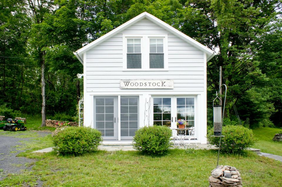 A 100-year-old barn converted into a small house with one bedroom in 650 sq ft. | www.facebook.com/SmallHouseBliss