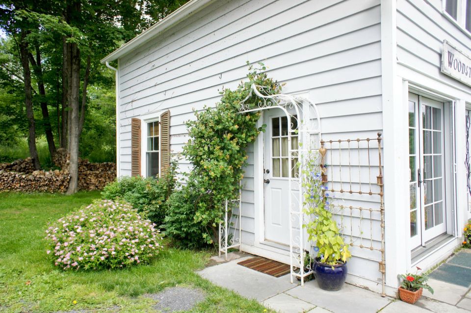 A 100-year-old barn converted into a small house with one bedroom in 650 sq ft. | www.facebook.com/SmallHouseBliss