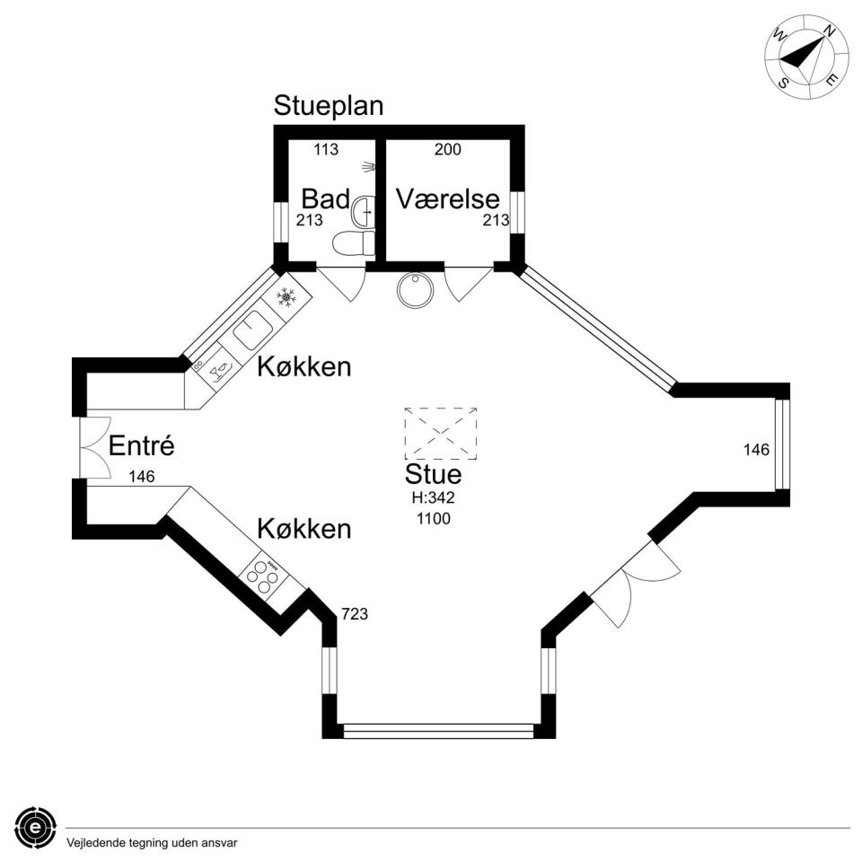 This fanciful allotment hut in Denmark has a tiny bedroom, a sleeping alcove and a sleeping loft in its 645 sq ft. | www.facebook.com/SmallHouseBliss