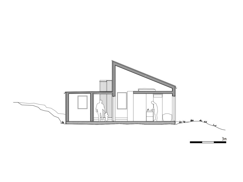 This modern wood cabin sits on the rugged coast of Norway. It has a bedroom, a sleeping nook and a loft, all in a footprint of just 645 sq ft. | www.facebook.com/SmallHouseBliss