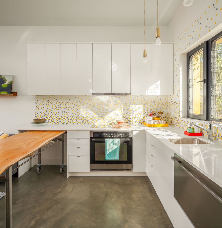 The owner's personality shines through in this Vancouver laneway house. It has one bedroom and an office loft in 760 sq ft. | www.facebook.com/SmallHouseBliss