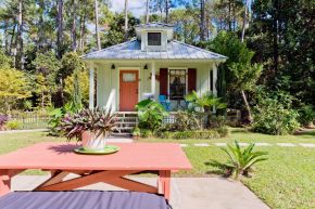 The "Tale Inn", a Southern-style one-bedroom cottage with pleasing proportions, welcoming front porch and authentic architectural details. | www.facebook.com/SmallHouseBliss
